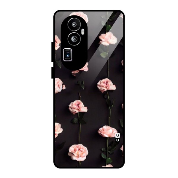 Pink Roses Glass Back Case for Oppo Reno10 Pro Plus