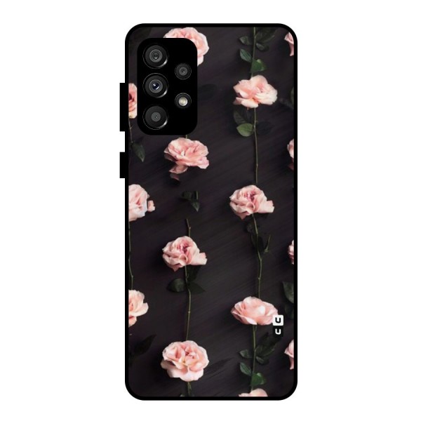 Pink Roses Metal Back Case for Galaxy A73 5G