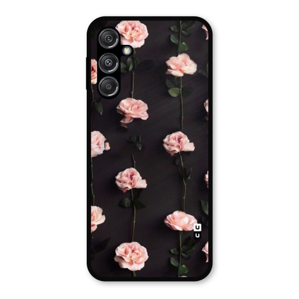 Pink Roses Metal Back Case for Galaxy M34 5G