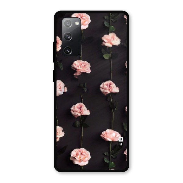 Pink Roses Metal Back Case for Galaxy S20 FE