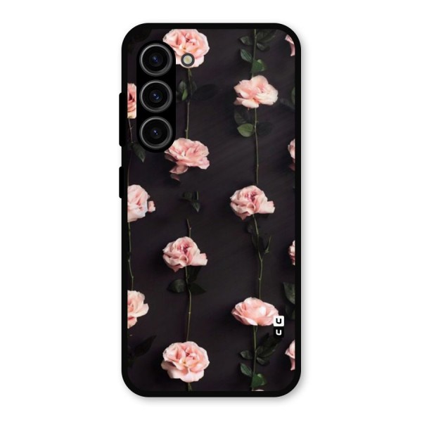 Pink Roses Metal Back Case for Galaxy S23
