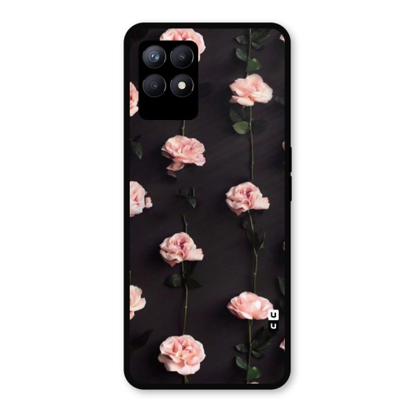 Pink Roses Metal Back Case for Realme Narzo 50