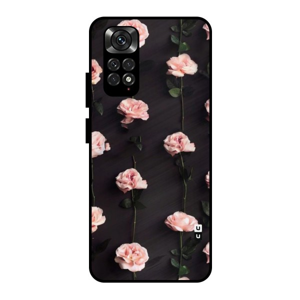 Pink Roses Metal Back Case for Redmi Note 11 Pro