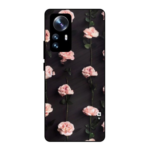 Pink Roses Metal Back Case for Xiaomi 12 Pro