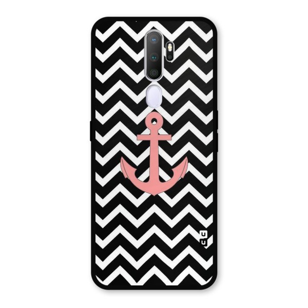 Pink Sailor Metal Back Case for Oppo A9 (2020)