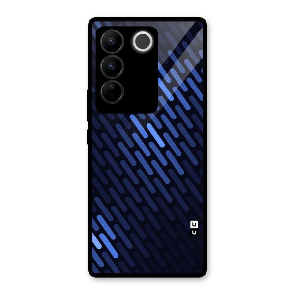 Pipe Shades Pattern Printed Glass Back Case for Vivo V27