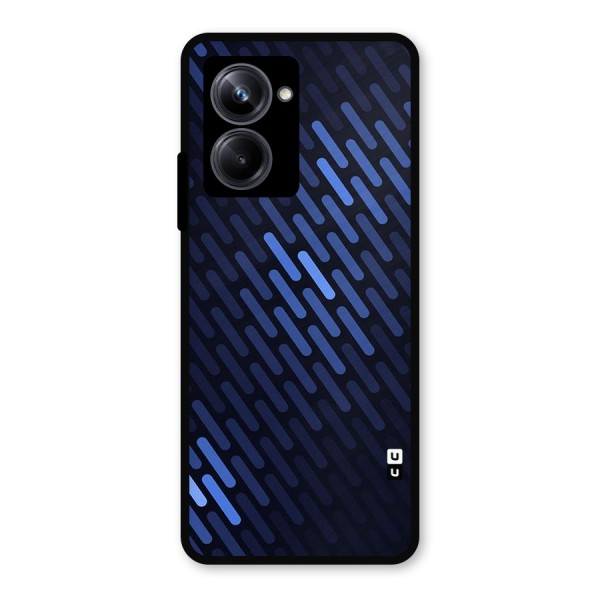 Pipe Shades Pattern Printed Metal Back Case for Realme 10 Pro