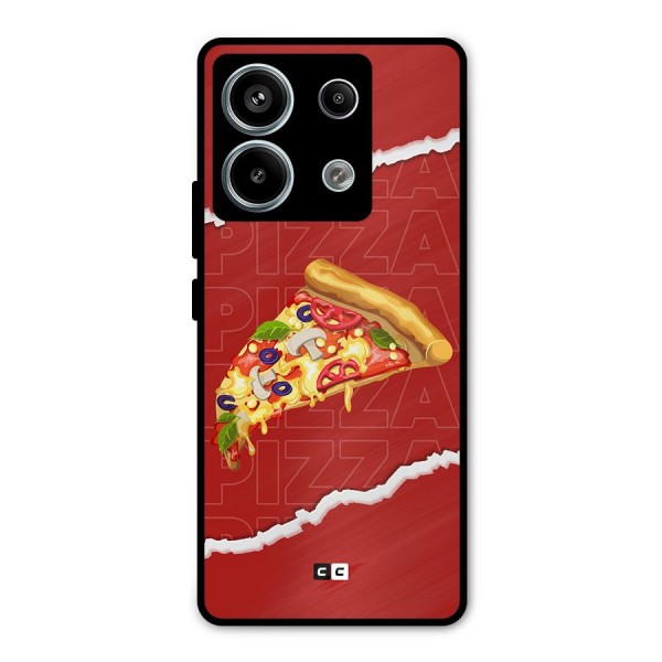 Pizza Lover Metal Back Case for Redmi Note 13 Pro 5G