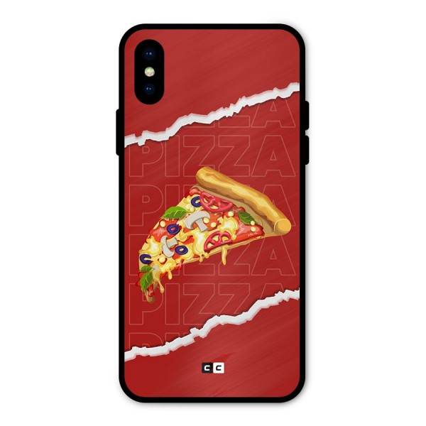 Pizza Lover Metal Back Case for iPhone X