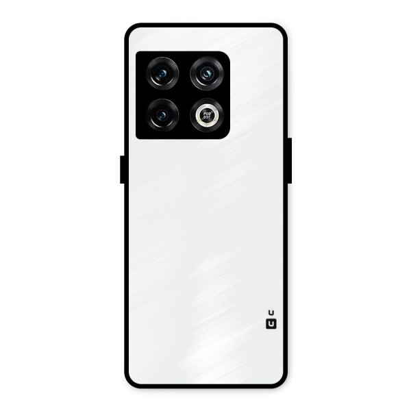 Plain White Metal Back Case for OnePlus 10 Pro 5G