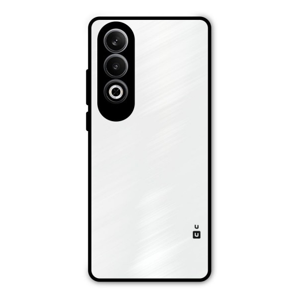 Plain White Metal Back Case for OnePlus Nord CE4