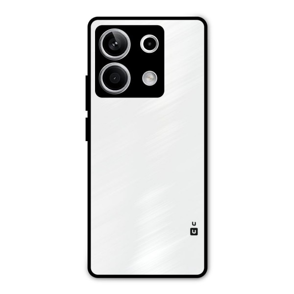 Plain White Metal Back Case for Redmi Note 13 5G