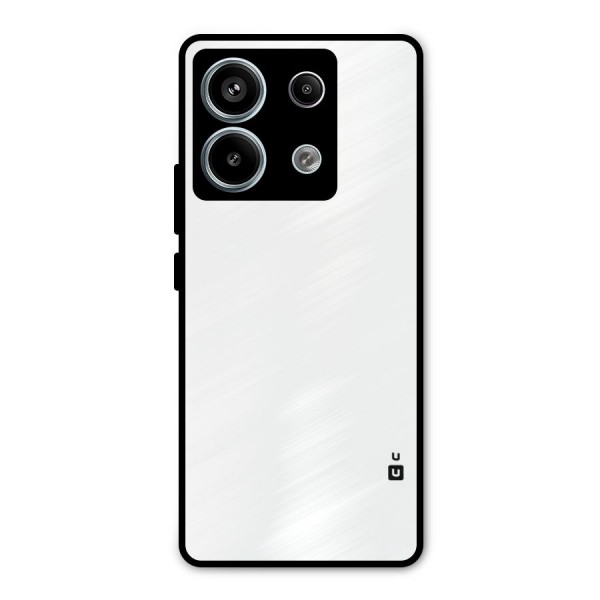 Plain White Metal Back Case for Redmi Note 13 Pro 5G