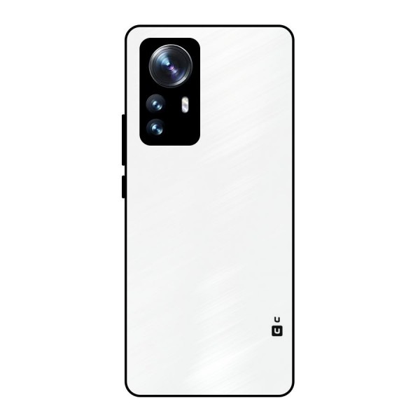 Plain White Metal Back Case for Xiaomi 12 Pro