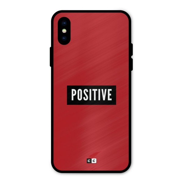 Positive Minimal Metal Back Case for iPhone X