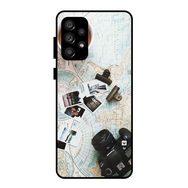 Post Stamps Travel Metal Back Case for Galaxy A73 5G