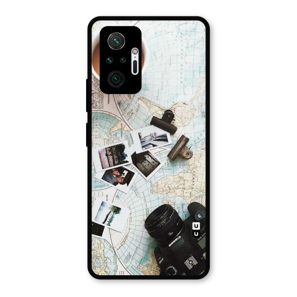 Post Stamps Travel Metal Back Case for Redmi Note 10 Pro
