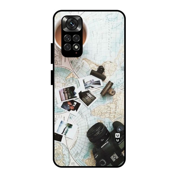 Post Stamps Travel Metal Back Case for Redmi Note 11 Pro