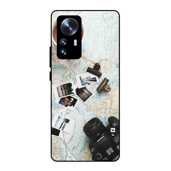 Post Stamps Travel Metal Back Case for Xiaomi 12 Pro