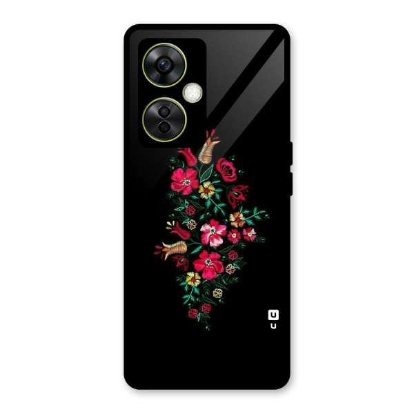 Pretty Allure Flower Glass Back Case for OnePlus Nord CE 3 Lite