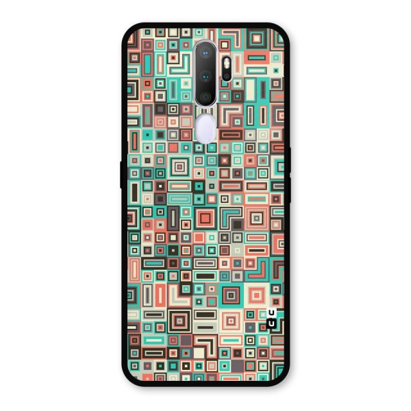 Pretty Boxes Design Metal Back Case for Oppo A9 (2020)