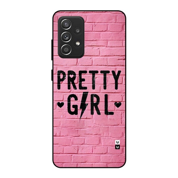 Pretty Girl Wall Metal Back Case for Galaxy A52s 5G