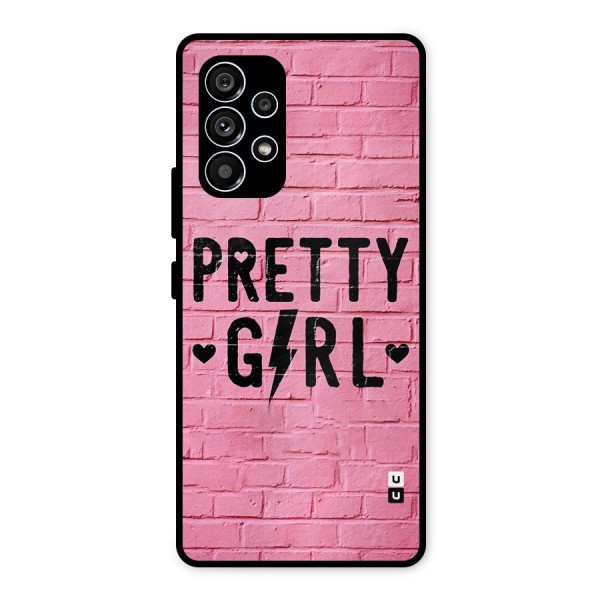 Pretty Girl Wall Metal Back Case for Galaxy A53 5G