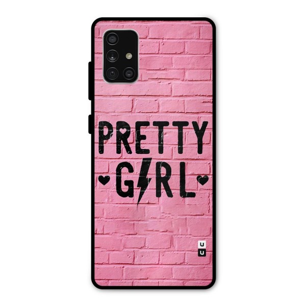 Pretty Girl Wall Metal Back Case for Galaxy A71