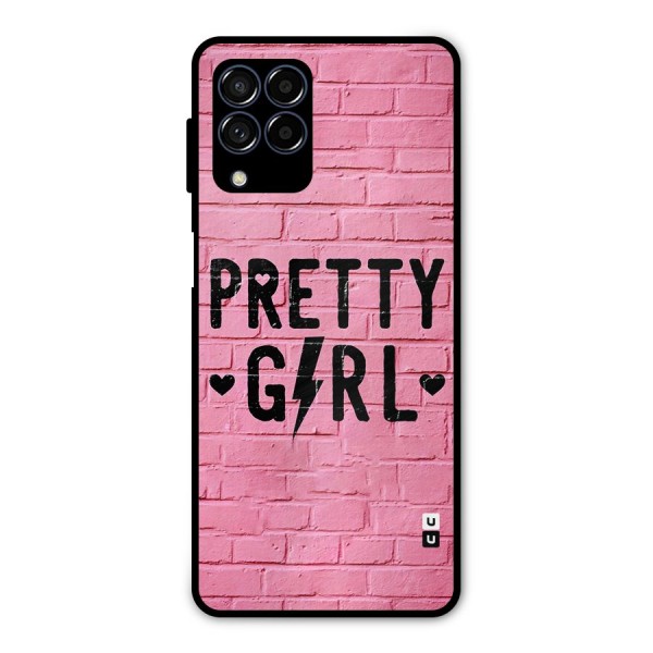 Pretty Girl Wall Metal Back Case for Galaxy M53 5G
