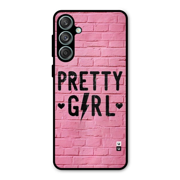 Pretty Girl Wall Metal Back Case for Galaxy M55 5G