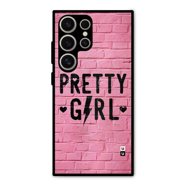Pretty Girl Wall Metal Back Case for Galaxy S24 Ultra