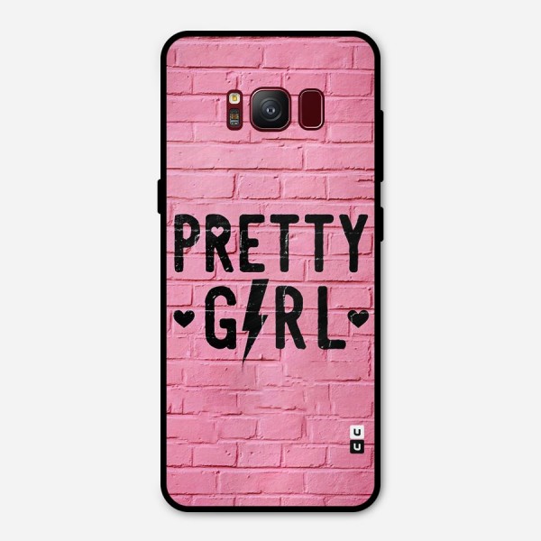 Pretty Girl Wall Metal Back Case for Galaxy S8