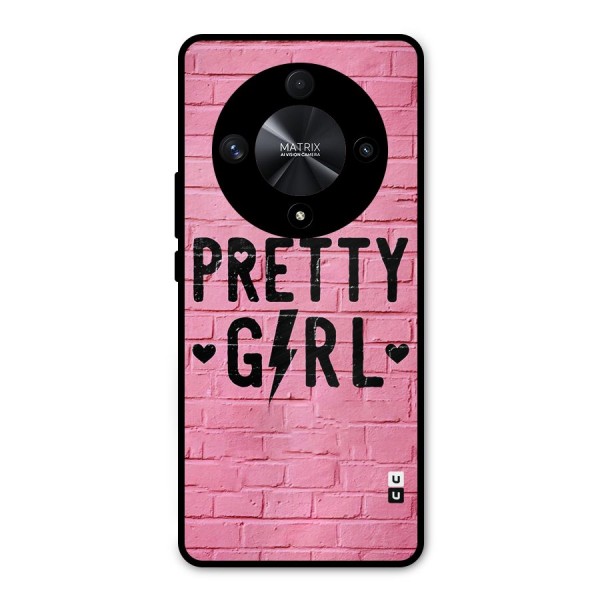 Pretty Girl Wall Metal Back Case for Honor X9b