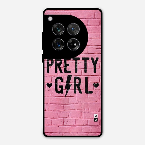 Pretty Girl Wall Metal Back Case for OnePlus 12