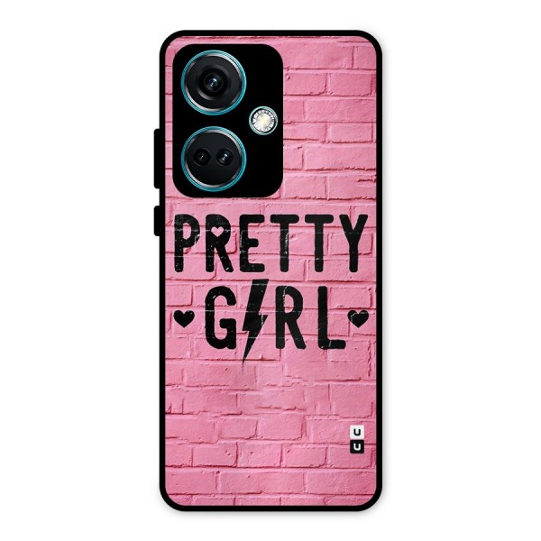 Pretty Girl Wall Metal Back Case for OnePlus Nord CE 3 5G