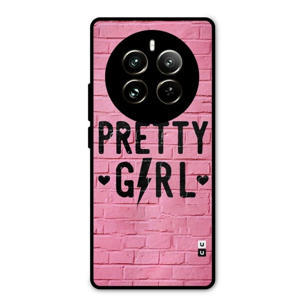 Pretty Girl Wall Metal Back Case for Realme 12 Pro
