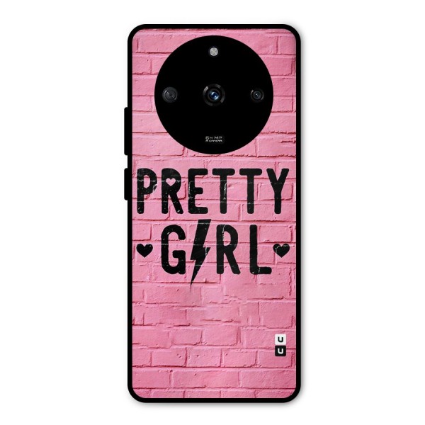 Pretty Girl Wall Metal Back Case for Realme Narzo 60 5G