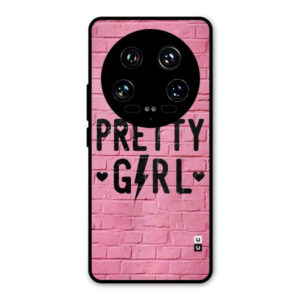 Pretty Girl Wall Metal Back Case for Xiaomi 14 Ultra