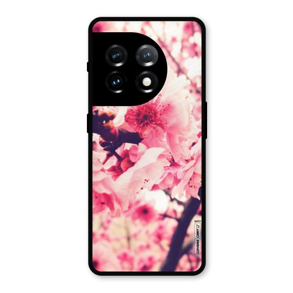 Pretty Pink Flowers Metal Back Case for OnePlus 11