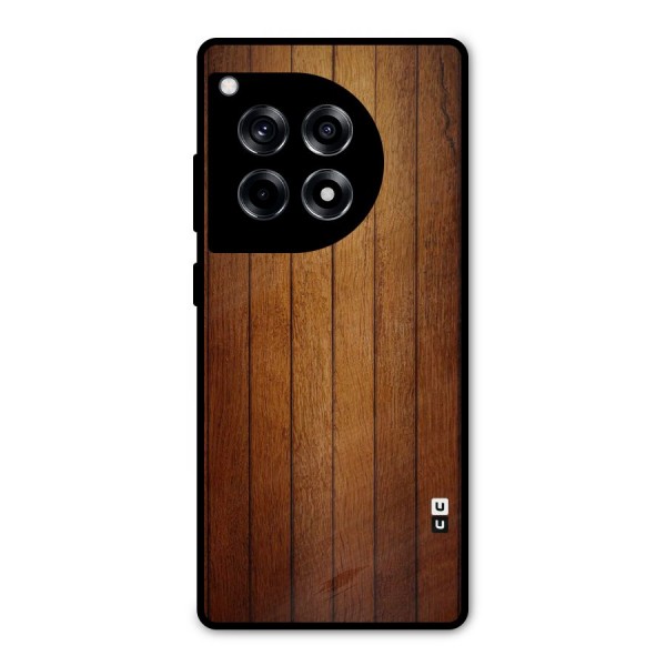 Proper Brown Wood Metal Back Case for OnePlus 12R