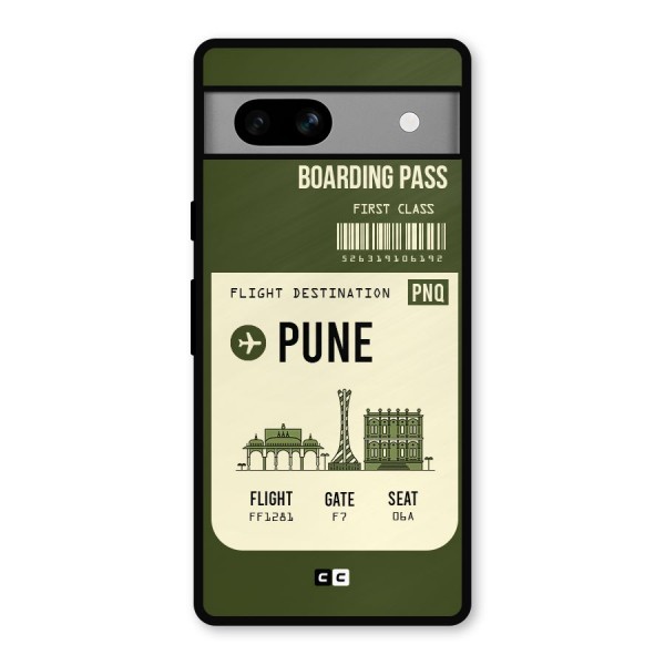Pune Boarding Pass Metal Back Case for Google Pixel 7a