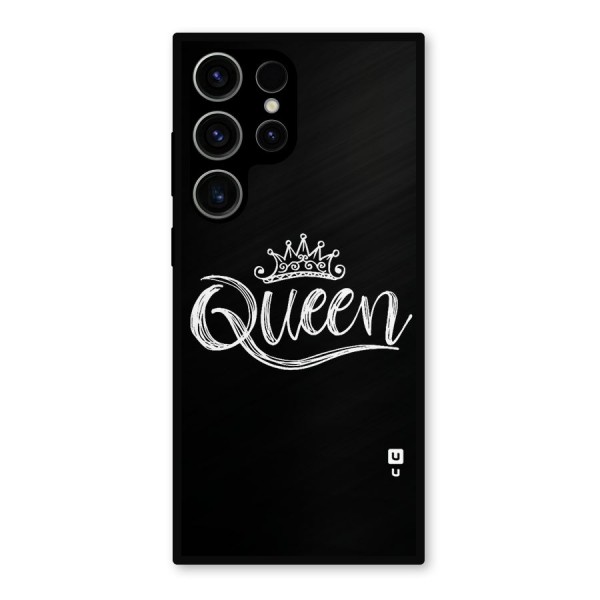 Queen Crown Metal Back Case for Galaxy S23 Ultra