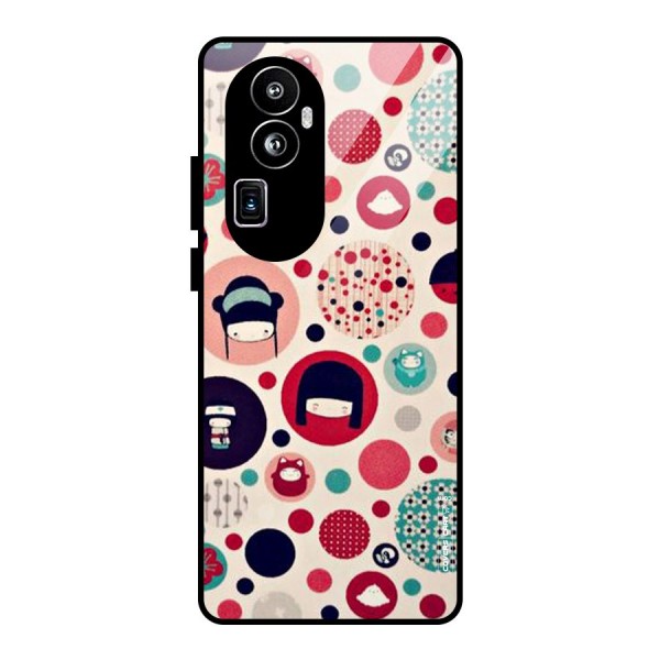 Quirky Glass Back Case for Oppo Reno10 Pro Plus