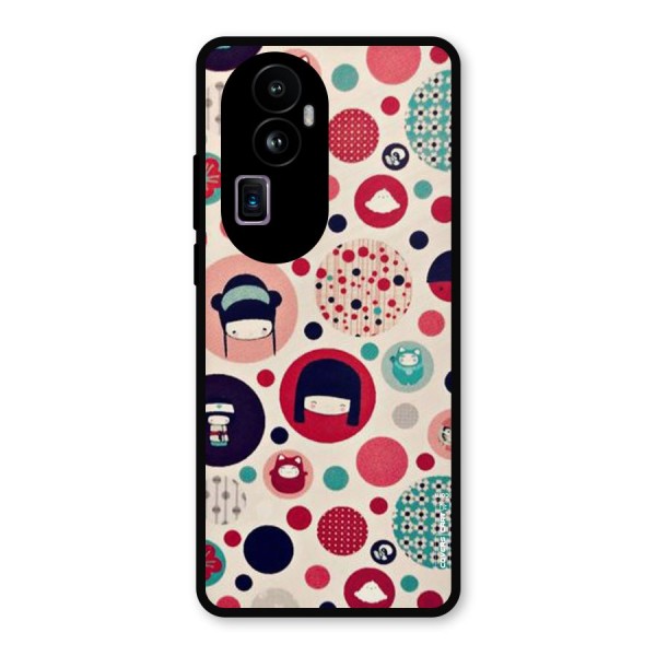 Quirky Metal Back Case for Oppo Reno10 Pro Plus