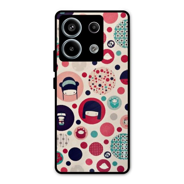 Quirky Metal Back Case for Redmi Note 13 Pro 5G