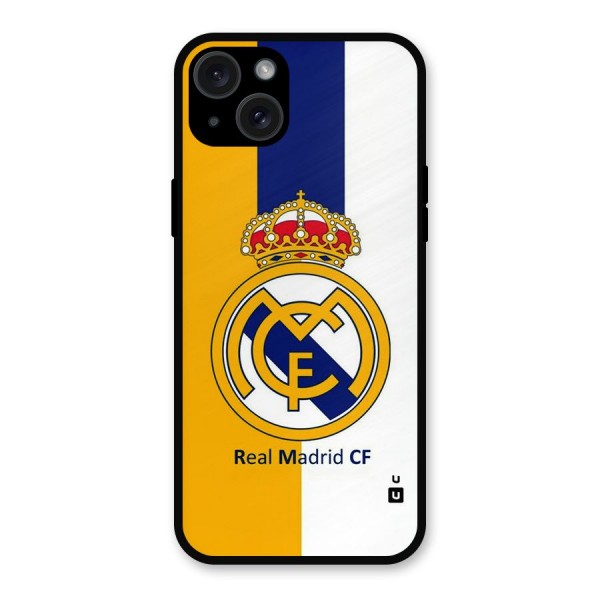 Real Madrid Metal Back Case for iPhone 15 Plus