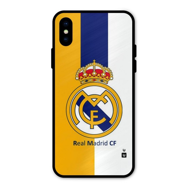 Real Madrid Metal Back Case for iPhone X
