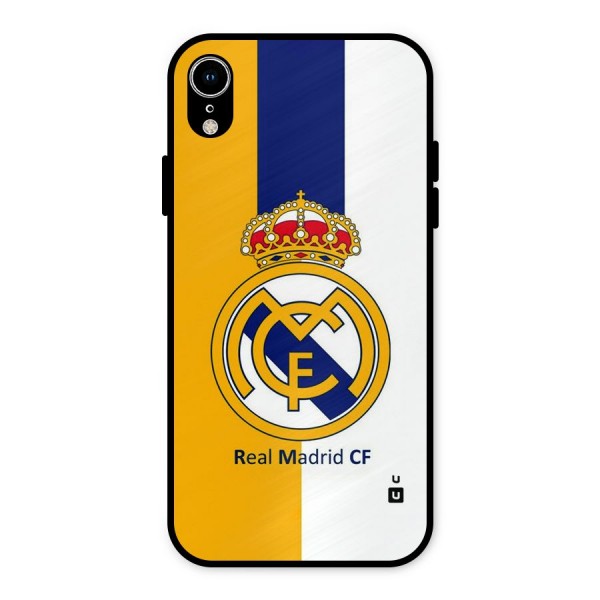 Real Madrid Metal Back Case for iPhone XR