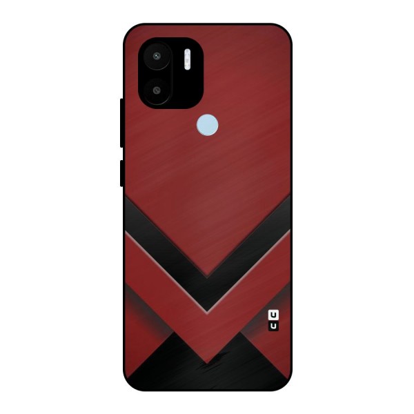 Red Black Fold Metal Back Case for Redmi A1+