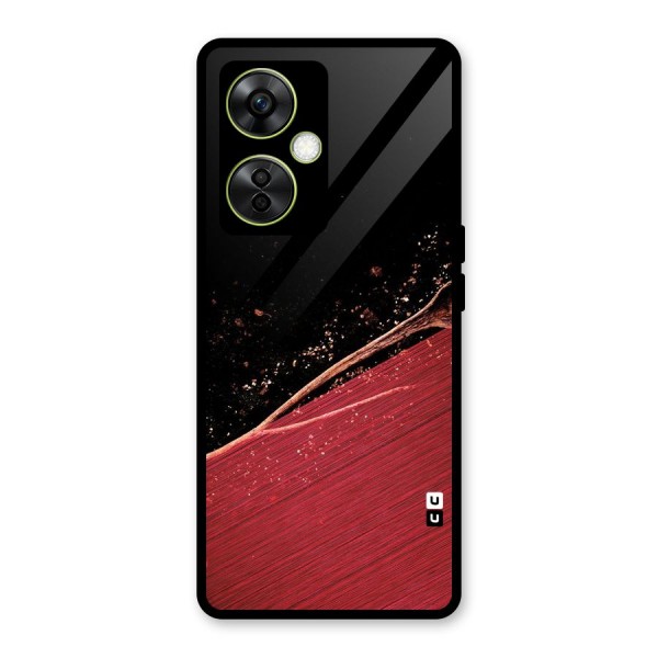 Red Flow Drops Glass Back Case for OnePlus Nord CE 3 Lite